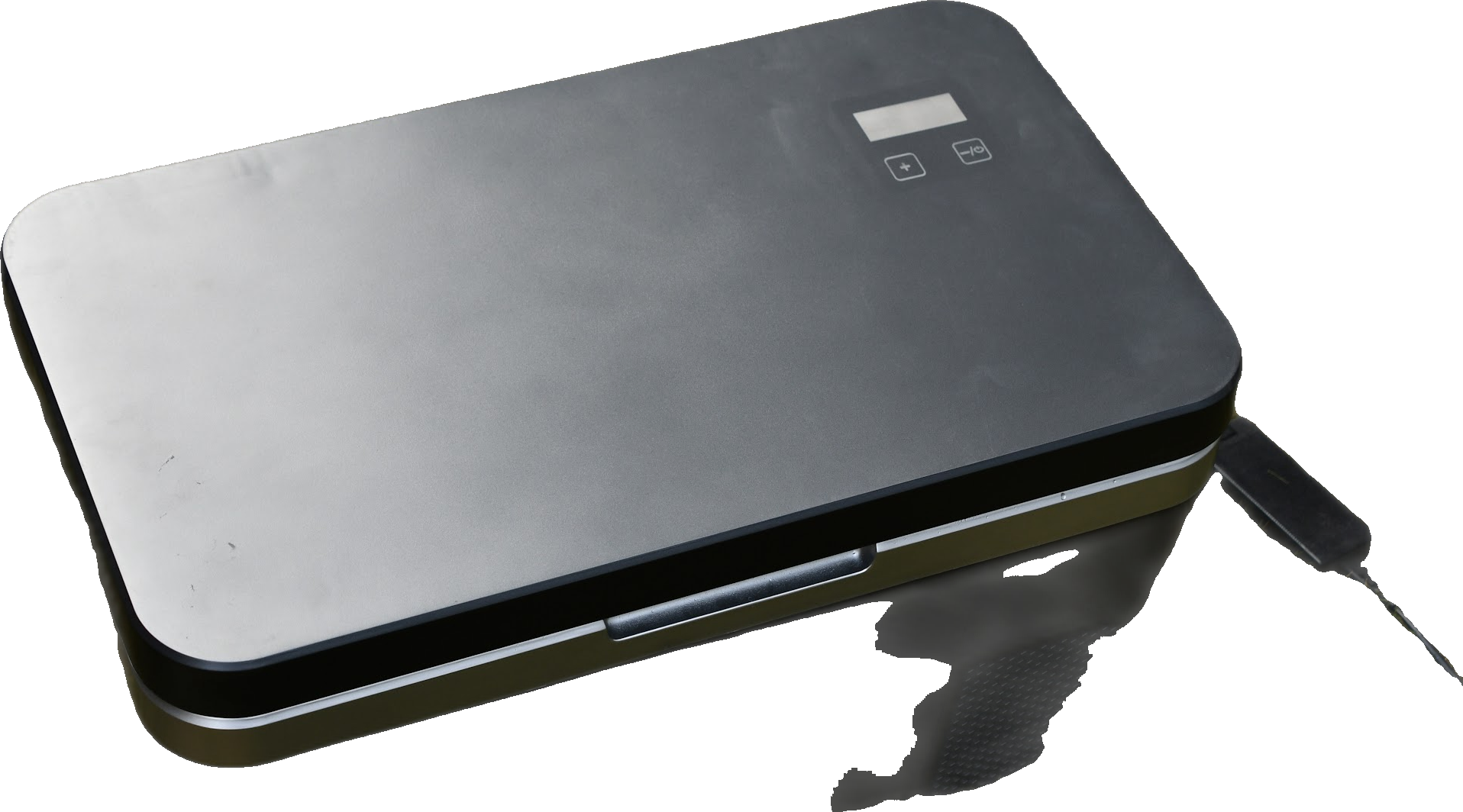 FROSTIQ angle view, power-inlet side visible