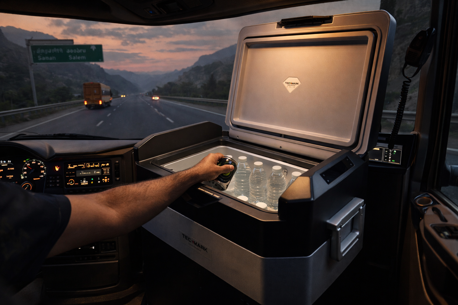 ARCTIQ in-car use, DC power context